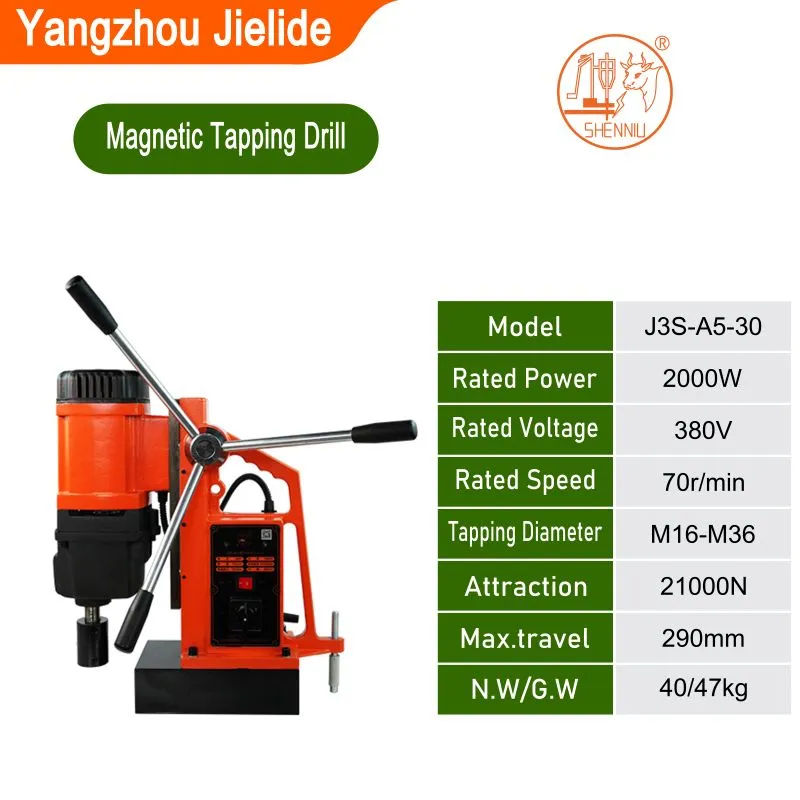 Taladro de banco magnético MD40 para Metal, tipo Manual, Mini banco, taladro magnético eléctrico